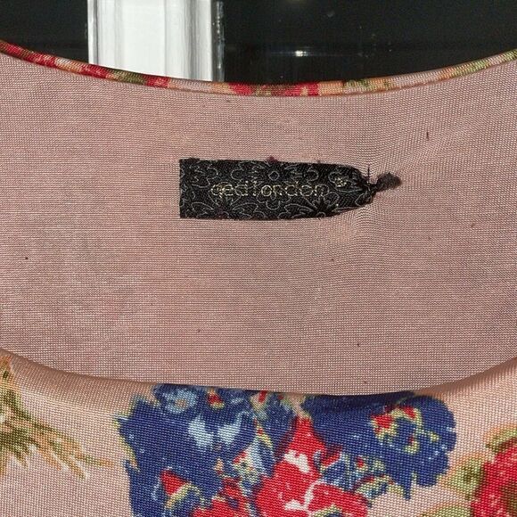 Qed London blush pink flower roses summer vacation travel women’s maxi dress - Picture 7 of 10